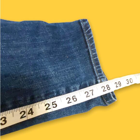 Citizens of Humanity Straight Leg Med-Dark Wash Cotton Denim Blue Jeans Size 29 - Picture 2 of 12